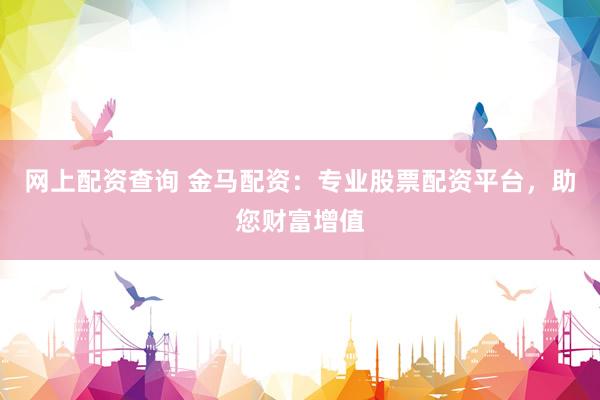 网上配资查询 金马配资：专业股票配资平台，助您财富增值