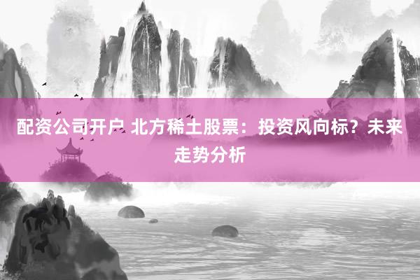 配资公司开户 北方稀土股票：投资风向标？未来走势分析