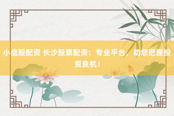 小盘股配资 长沙股票配资:专业平台,助您把握投资良机!