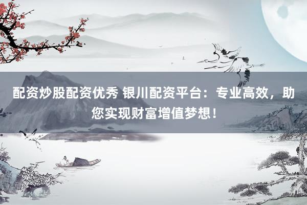 配资炒股配资优秀 银川配资平台：专业高效，助您实现财富增值梦想！