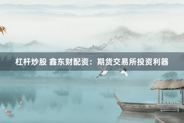 杠杆炒股 鑫东财配资：期货交易所投资利器